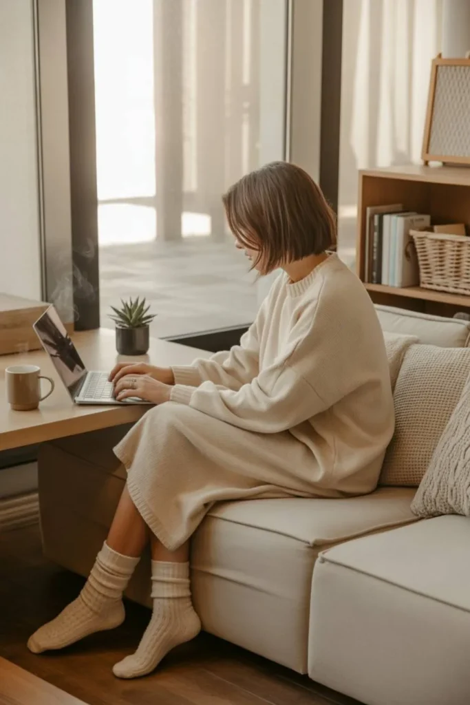 Cozy Sweater Dress Outfits