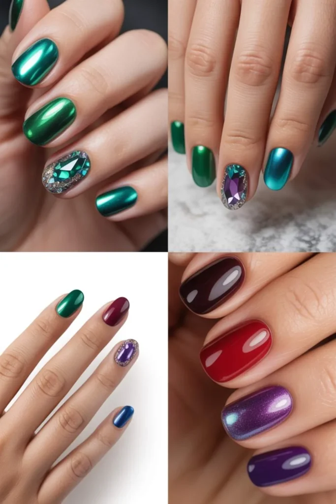 Jewel Tone Nails Fall 2025