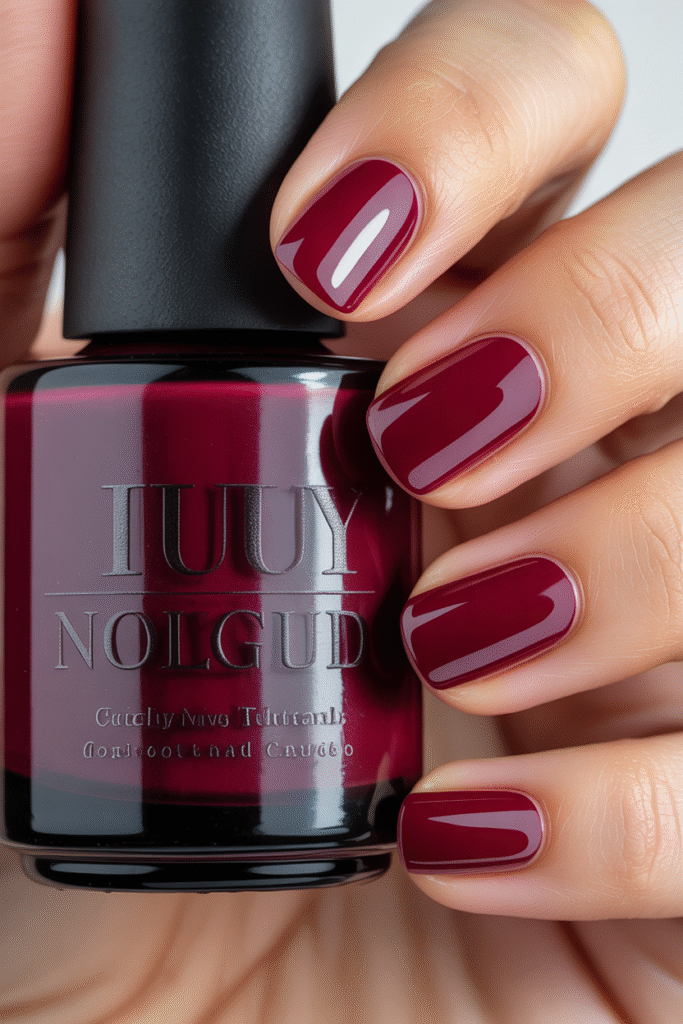 Burgundy Nails Design