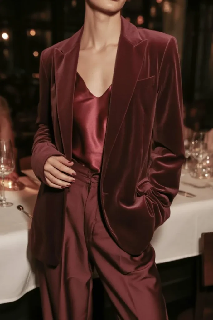 Monochrome Burgundy Outfit: The Ultimate 2025 Style Guide for Tonal Dressing Excellence 5 monochrome burgundy outfit