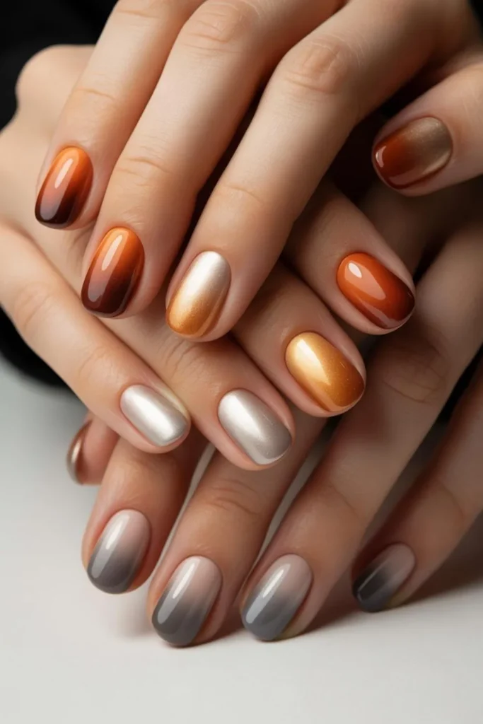Fall Ombre Nails
