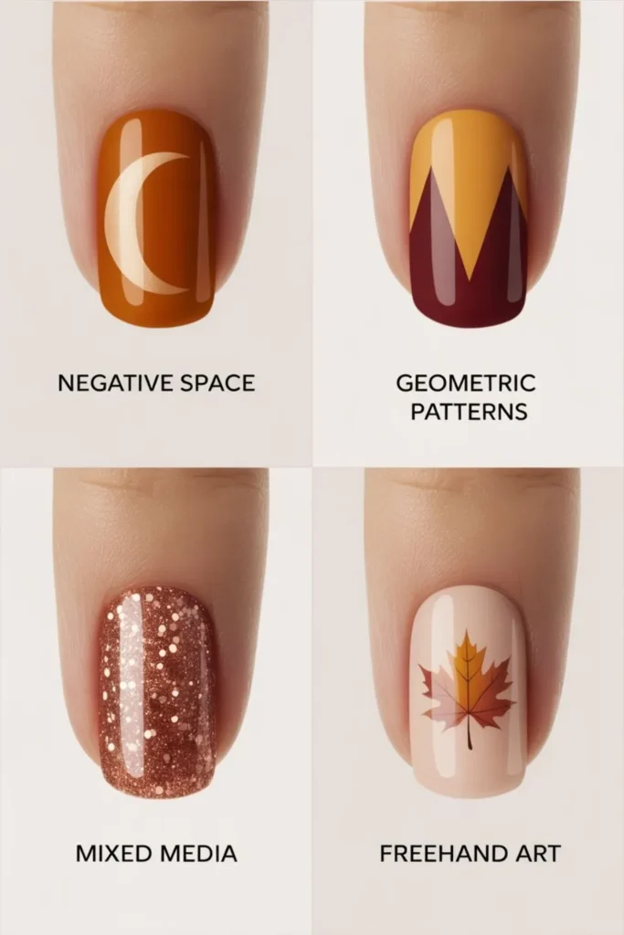 Fall Patchwork Nails