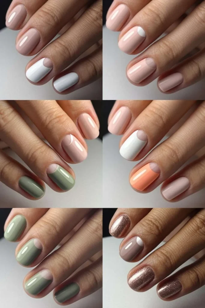 Half Moon Nails Neutral Base