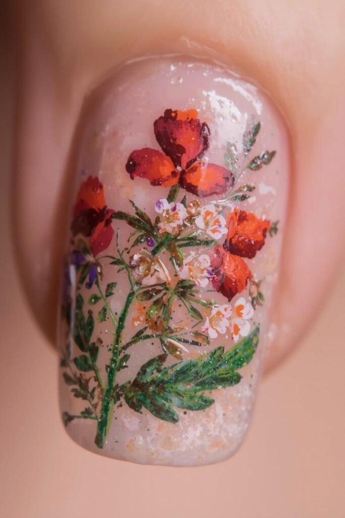 Nature Inspired Nail Art Autumn