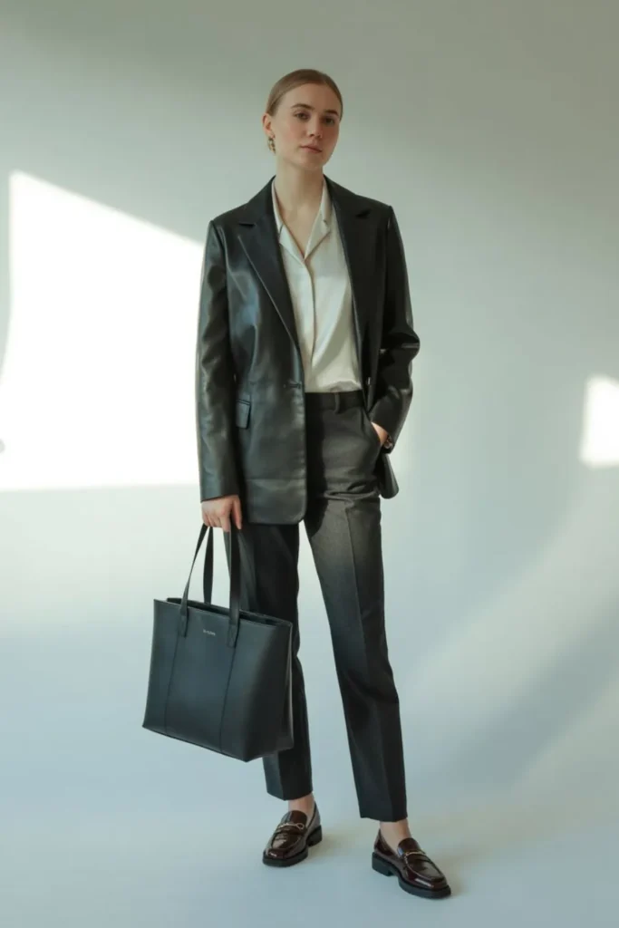 Leather Jacket Outfit Ideas Fall