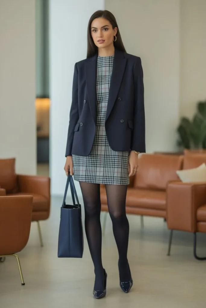 Plaid Mini Dress Outfit