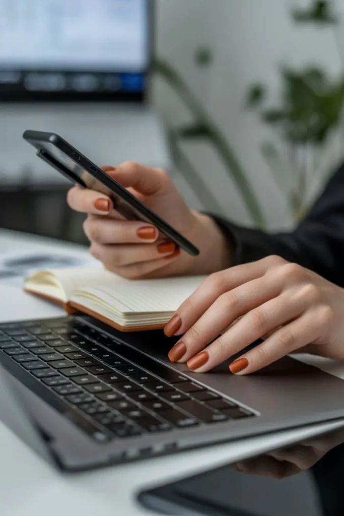 Matte Burnt Orange Nails 2025: The Complete Guide to Fall's Hottest Manicure Trend 4 Matte Burnt Orange Nails