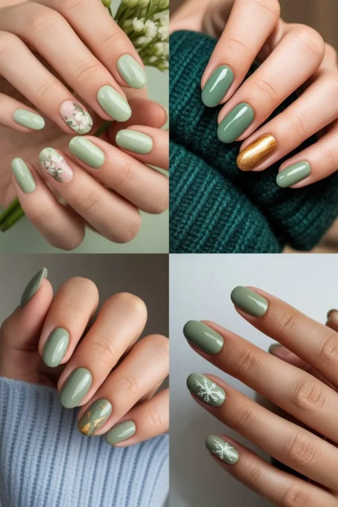 Sage Green Nails Ideas