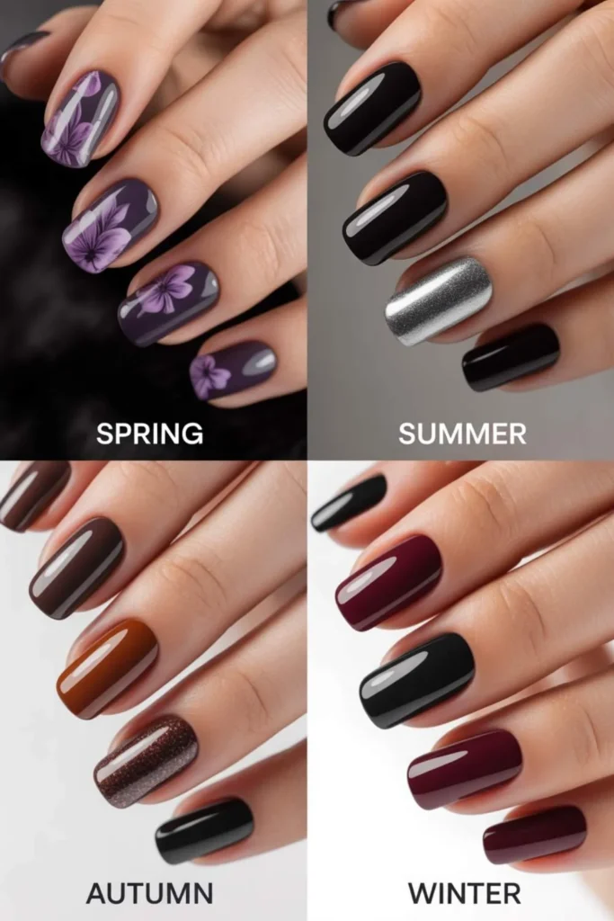 Moody Gothic Nail Shades