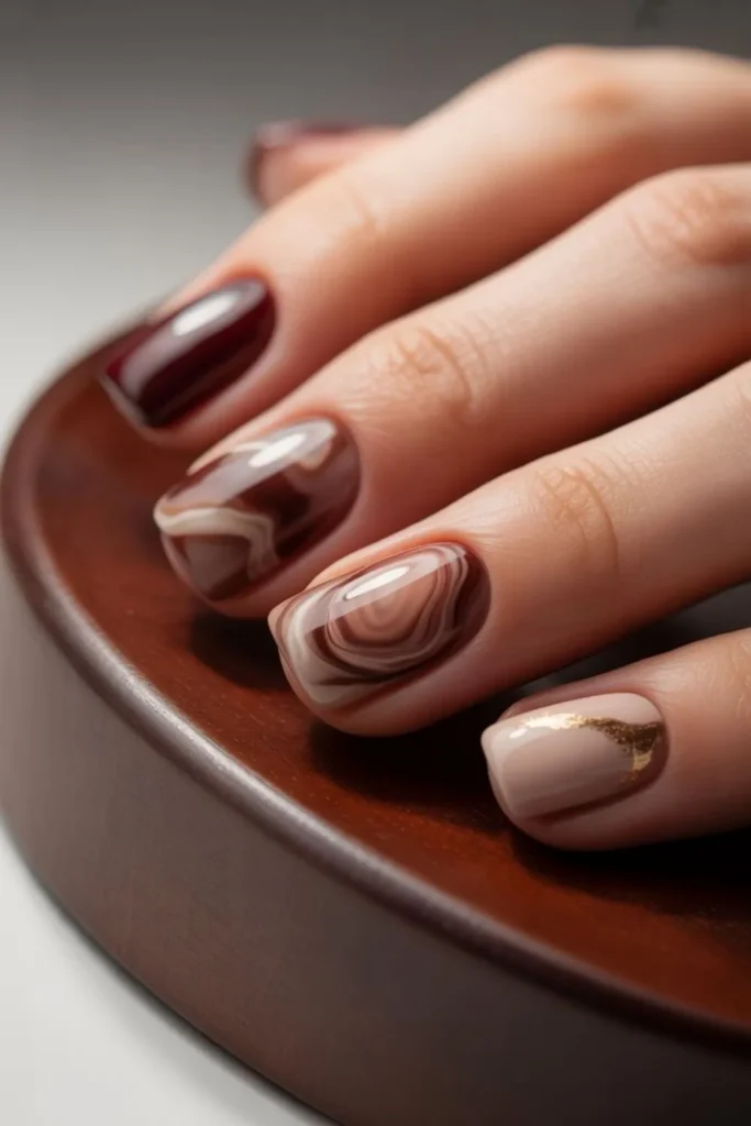 Sepia Nails Autumn