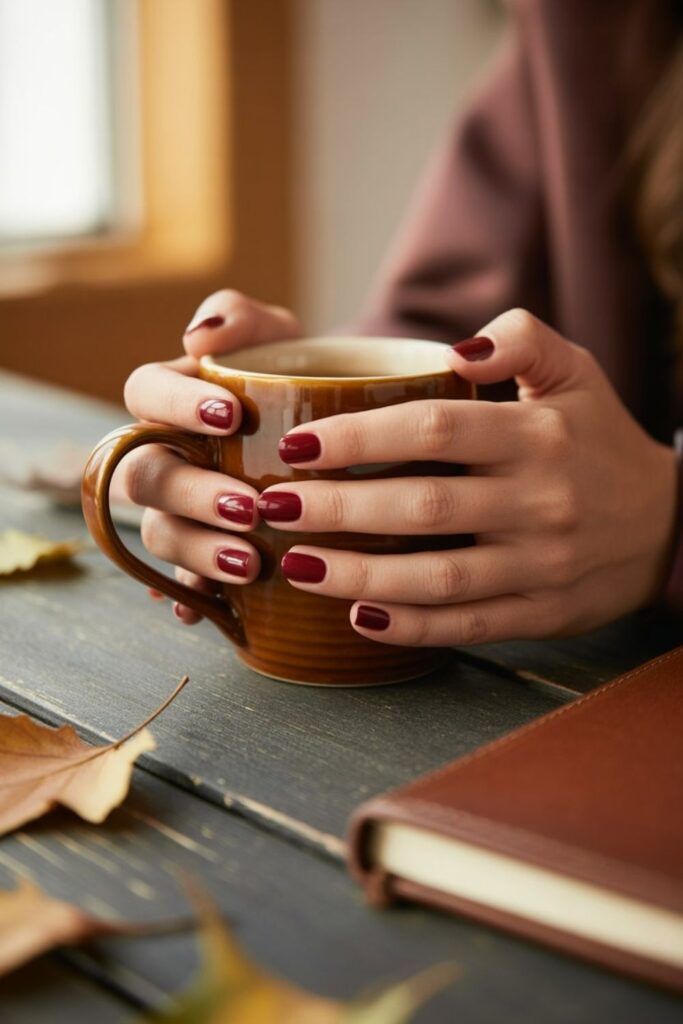 Short Autumn Nails Ideas: 60+ Chic Designs That Define Fall 2025 Style 2 Short Autumn Nails Ideas