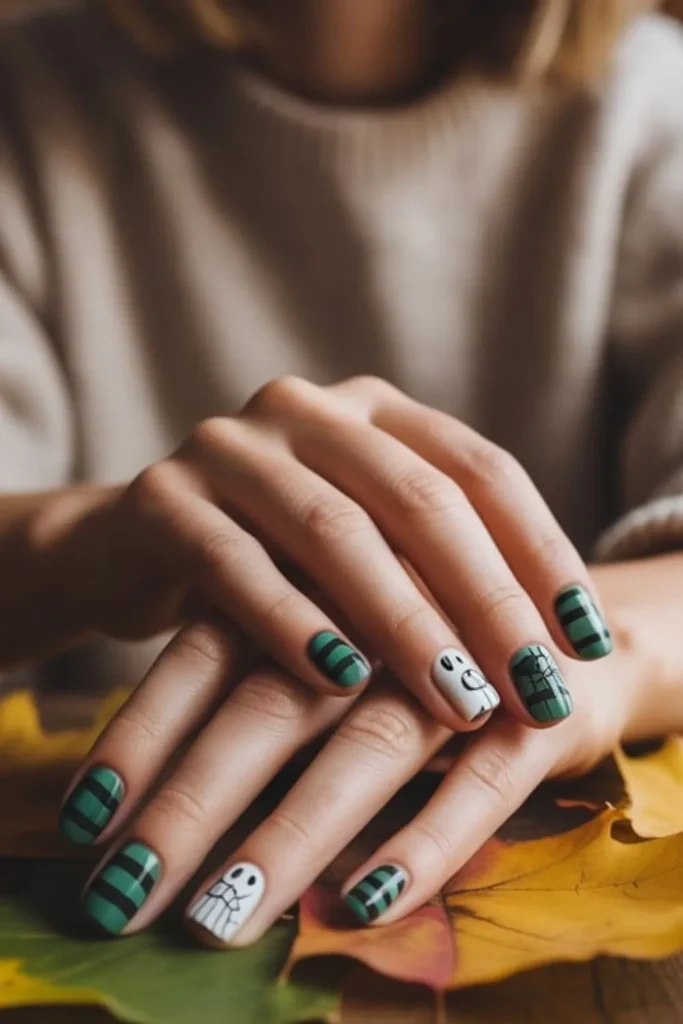 Halloween Nail Designs Short Nails