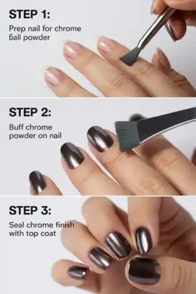 Dark Chrome Fall Nails: Master the Moody Metallic Trend Taking Over 2025 3 Dark Chrome Fall Nails