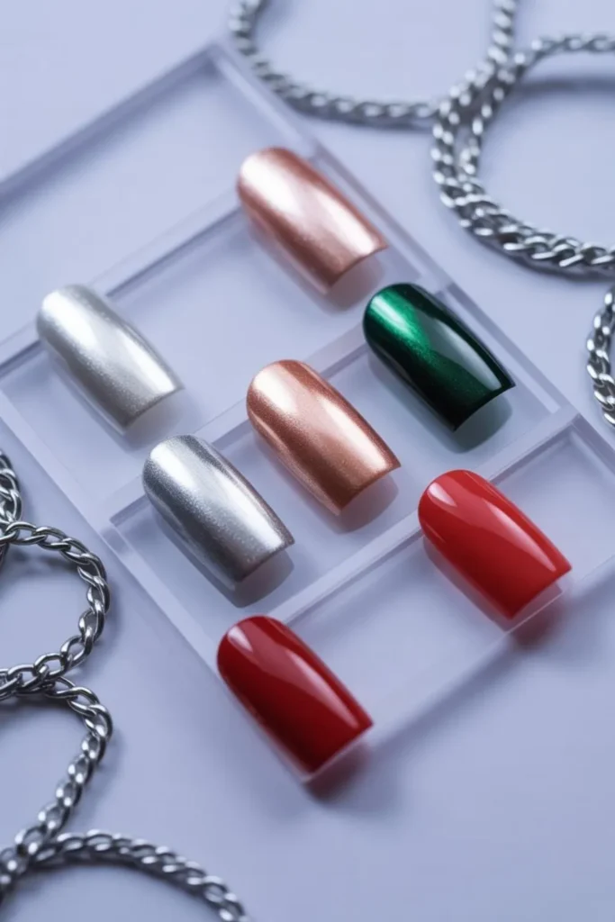 Metallic Chrome Nails USA