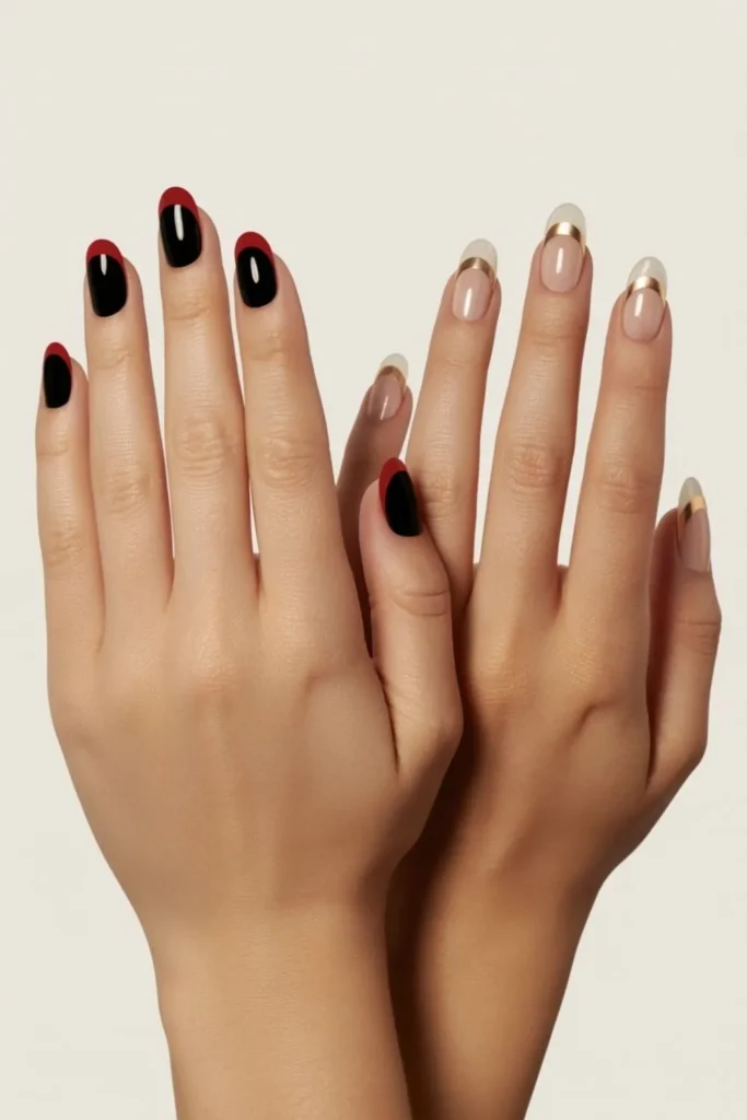 Half Moon Nails Neutral Base