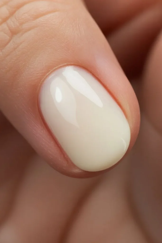 Milky White Nails Fall 2025