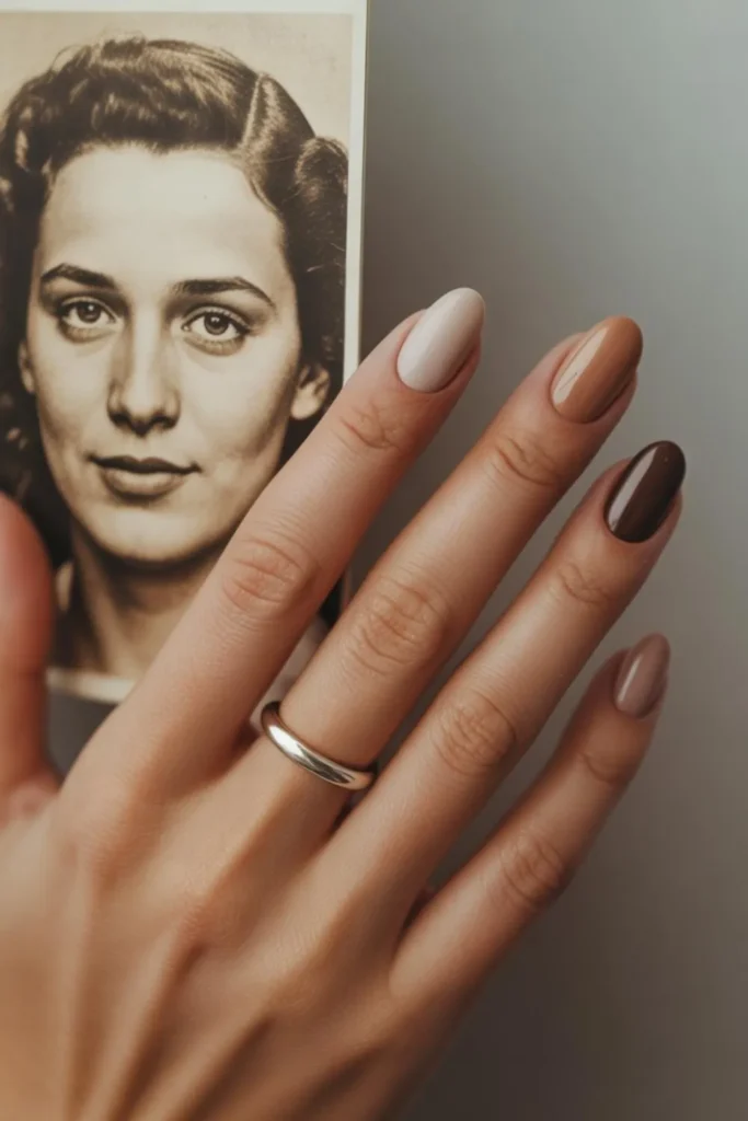 Sepia Nails Autumn