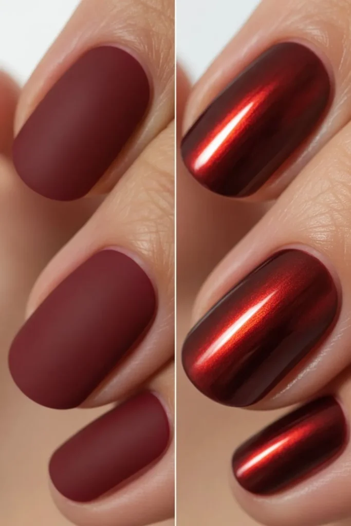 Autumn Chrome Nails Trend 2025: The Metallic Revolution Defining Fall Style 2 Autumn Chrome Nails Trend 2025