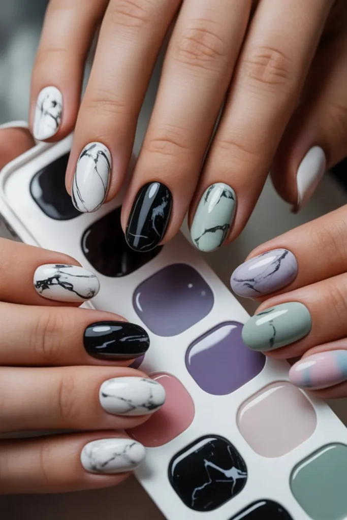 Marble Nails