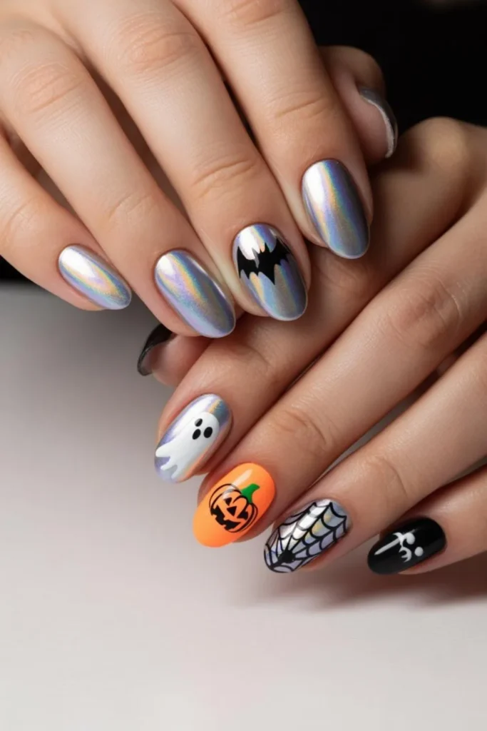 Halloween Nails Short