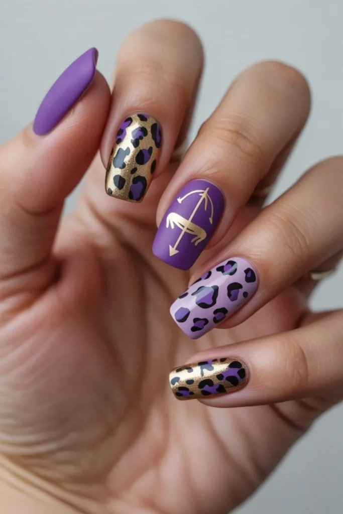 Sagittarius Nails: Bold Designs for the Adventurous Fire Sign 4 Sagittarius Nails