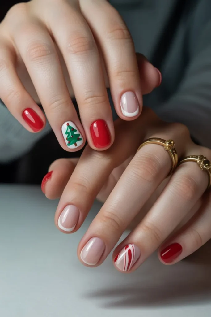Christmas Gel Nails for Short Nails: Festive Designs That Make a Big Statement 3 Christmas Gel Nails for Short Nails