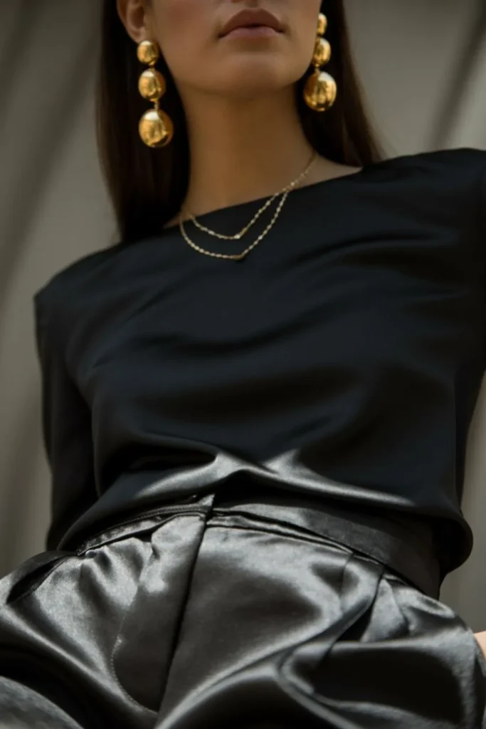 Satin Pants Outfit: The Ultimate Guide to Styling Luxe Bottoms for Every Occasion 8 Satin Pants Outfit