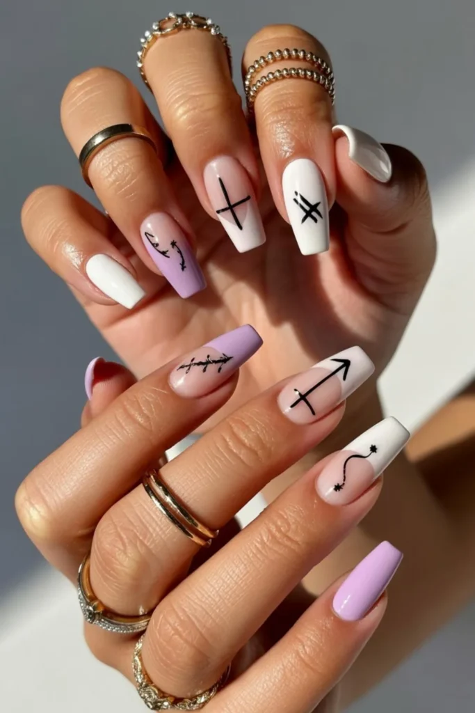 Sagittarius Nails: Bold Designs for the Adventurous Fire Sign 3 Sagittarius Nails
