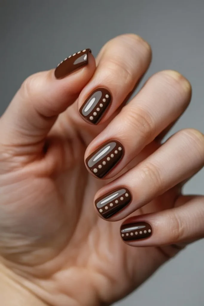Polka Dot Nails Fall: Easy Autumn Nail Art Ideas for Cozy Season Style 3 Polka Dot Nails Fall