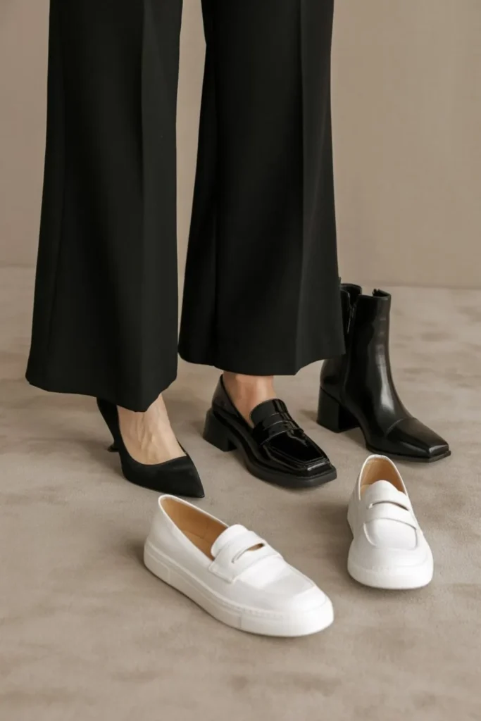 Wide Leg Black Pants Outfit