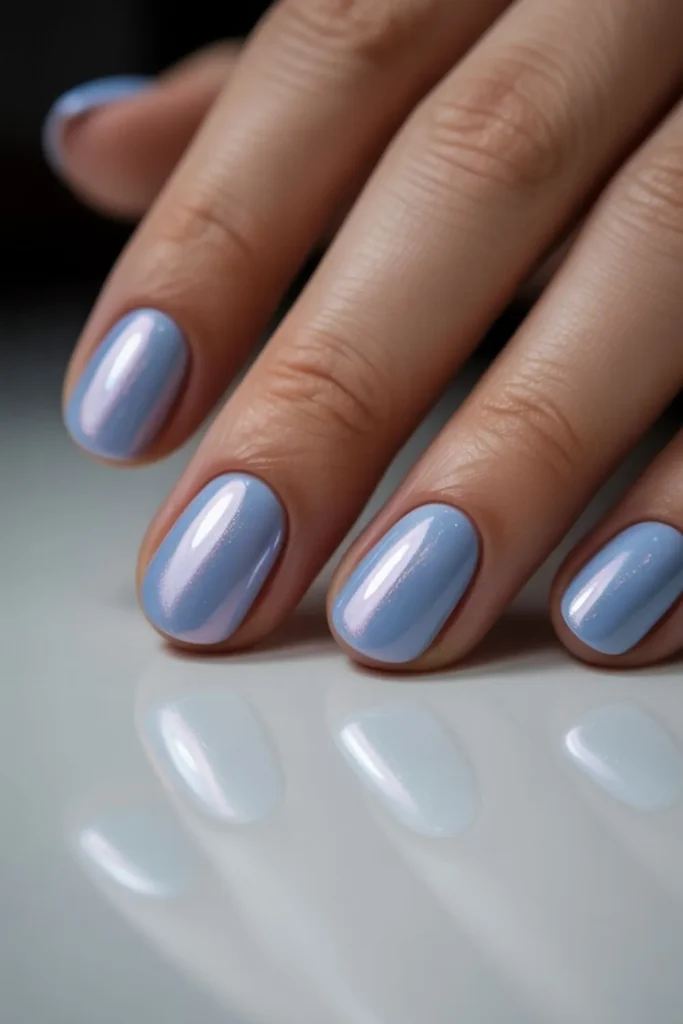 Blue Winter Nail Designs