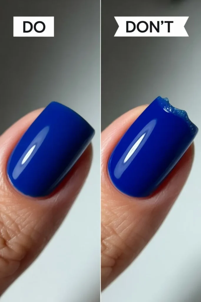 Blue Winter Nail Designs