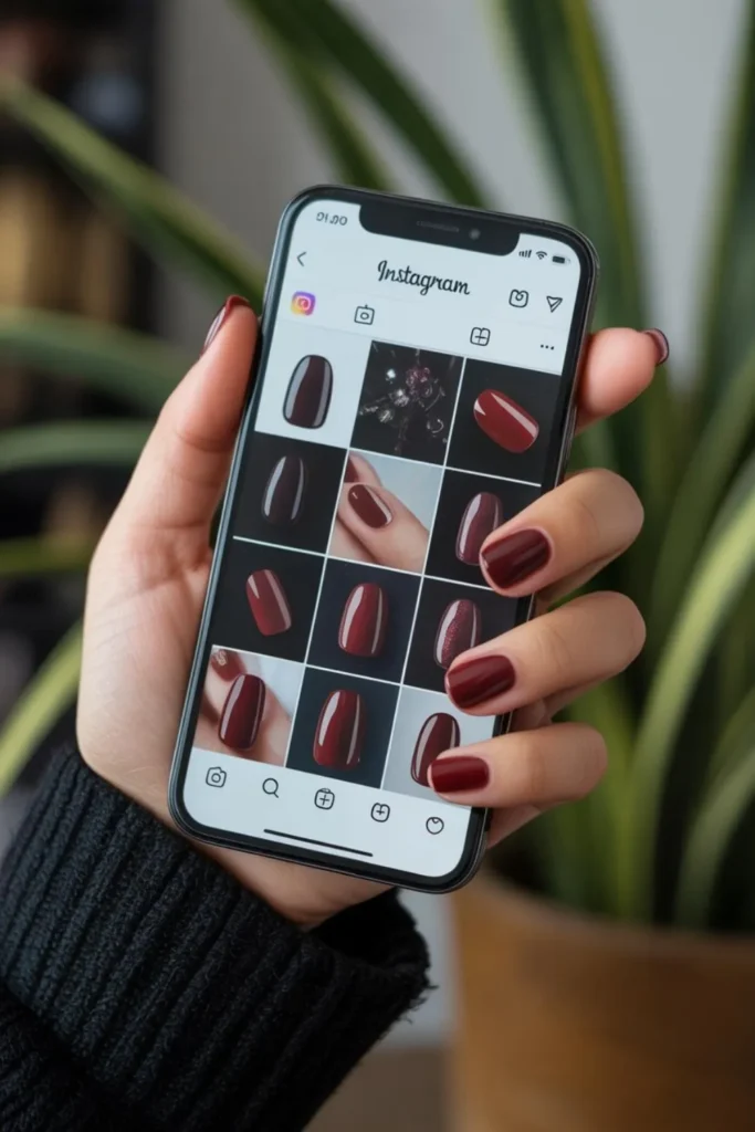 Dark Red Nail Inspo Design: 2025 Ultimate Trending Ideas That Steal the Show 2 Dark Red Nail Inspo Design