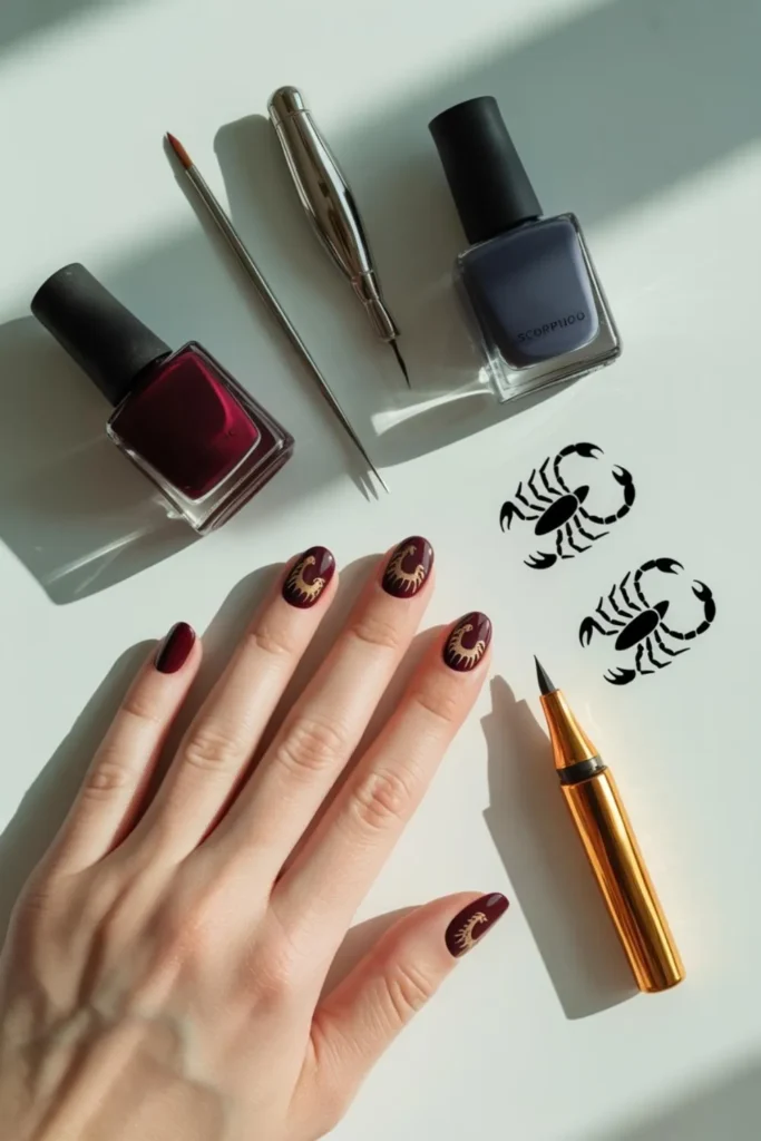 Scorpio Nails Designs