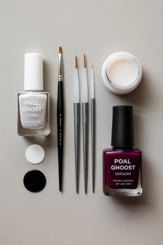 Fall Ghost Nails