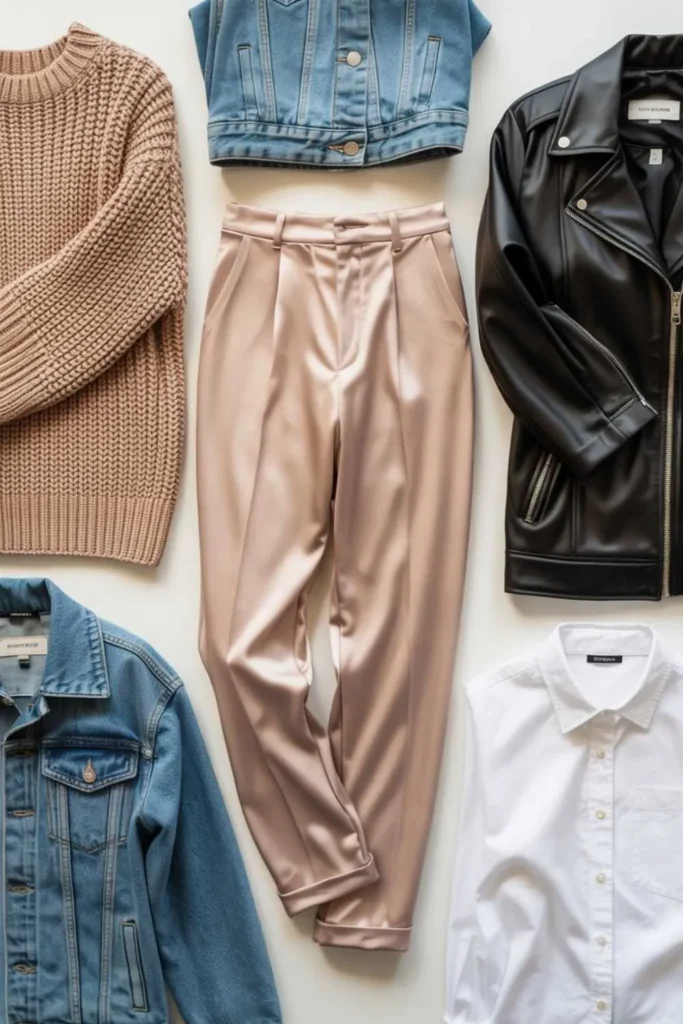 Satin Pants Outfit: The Ultimate Guide to Styling Luxe Bottoms for Every Occasion 5 Satin Pants Outfit