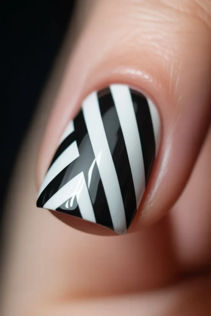 Black and White Nail Designs