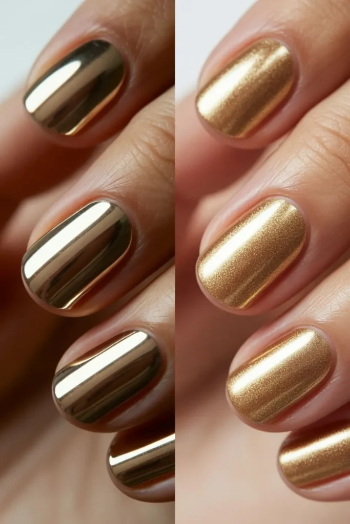 Gold Holiday Nails: 47+ Stunning Designs to Sparkle This Season 3 Gold Holiday Nails