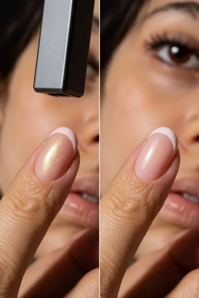 Red Cat Eye Nail Art