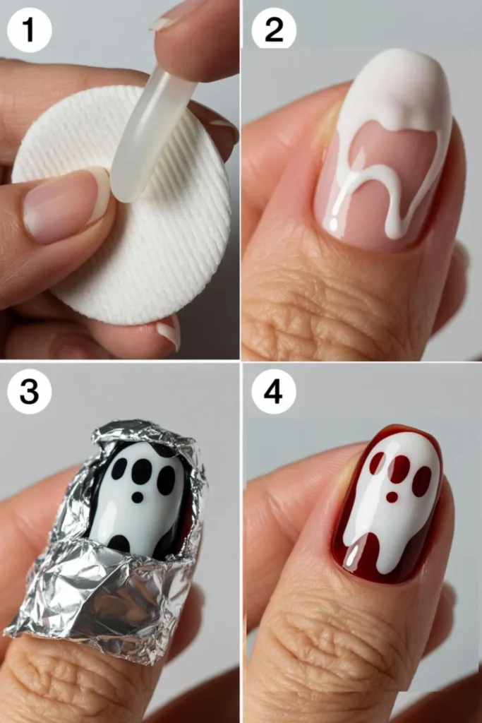 Fall Nails Ghost