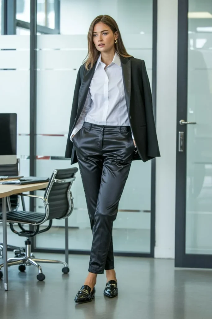 Satin Pants Outfit: The Ultimate Guide to Styling Luxe Bottoms for Every Occasion 3 Satin Pants Outfit