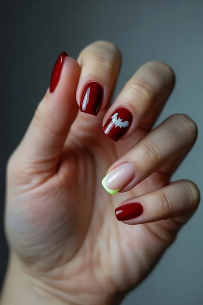 Halloween Nails Red
