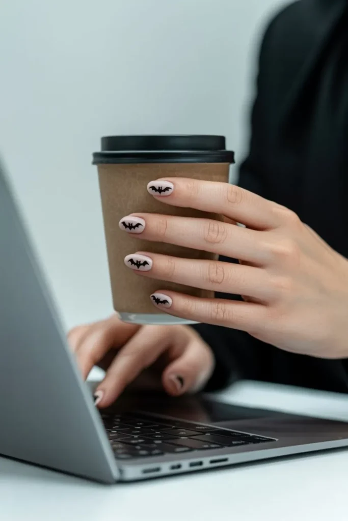 Simple Halloween Nails