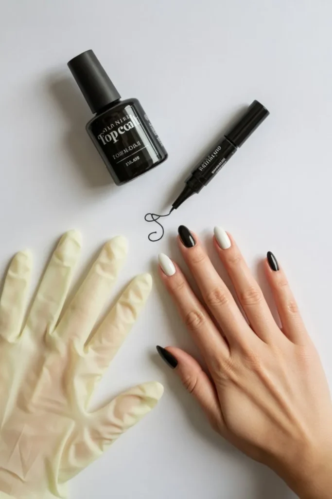 Black and White Nail Designs