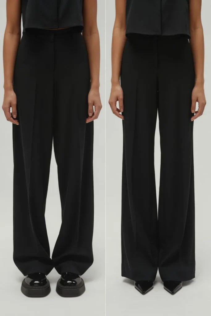 What Shoes to Wear with Wide Leg Pants