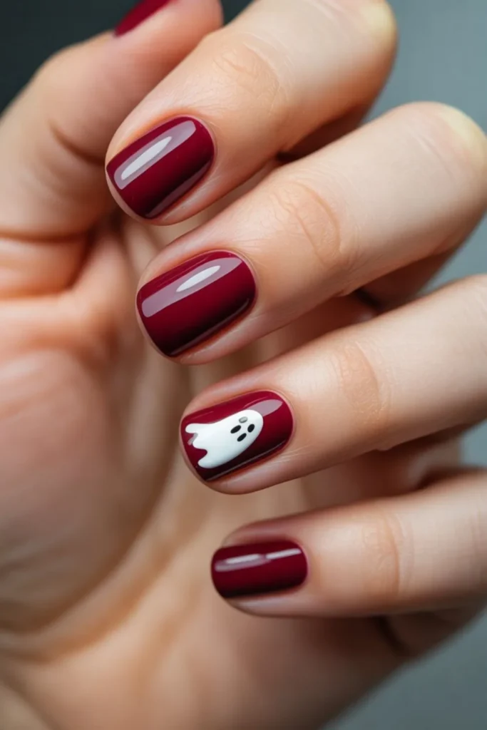 Simple Halloween Nails