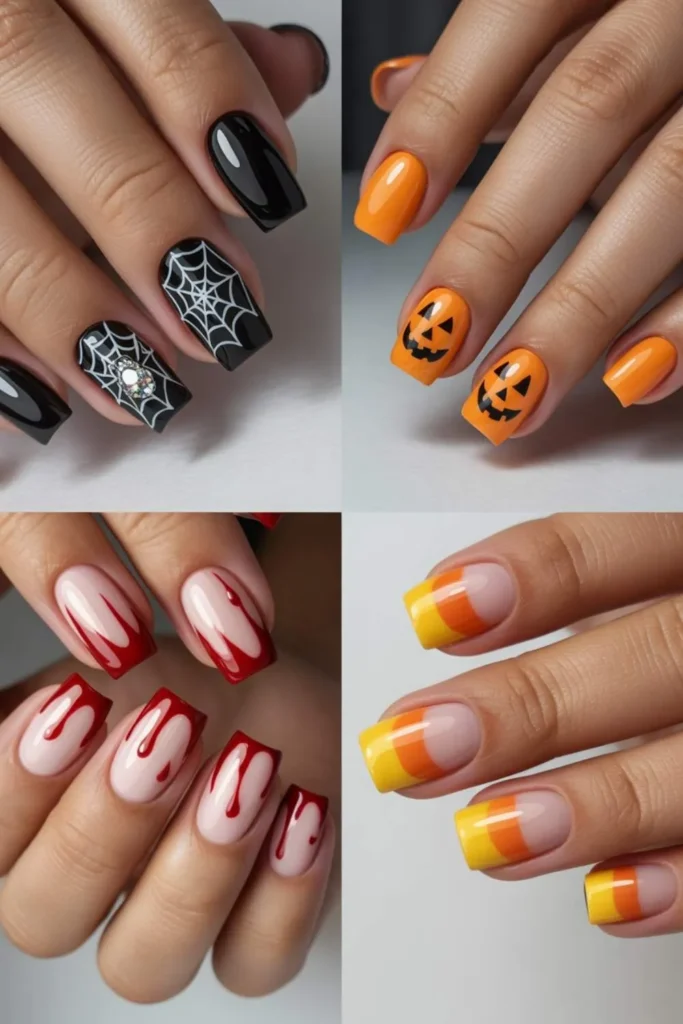 Halloween Nails Short
