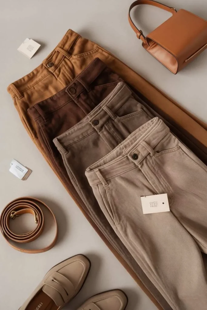 Brown Wide Leg Pants Outfit