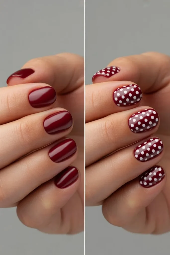 Polka Dot Nails Fall: Easy Autumn Nail Art Ideas for Cozy Season Style 2 Polka Dot Nails Fall