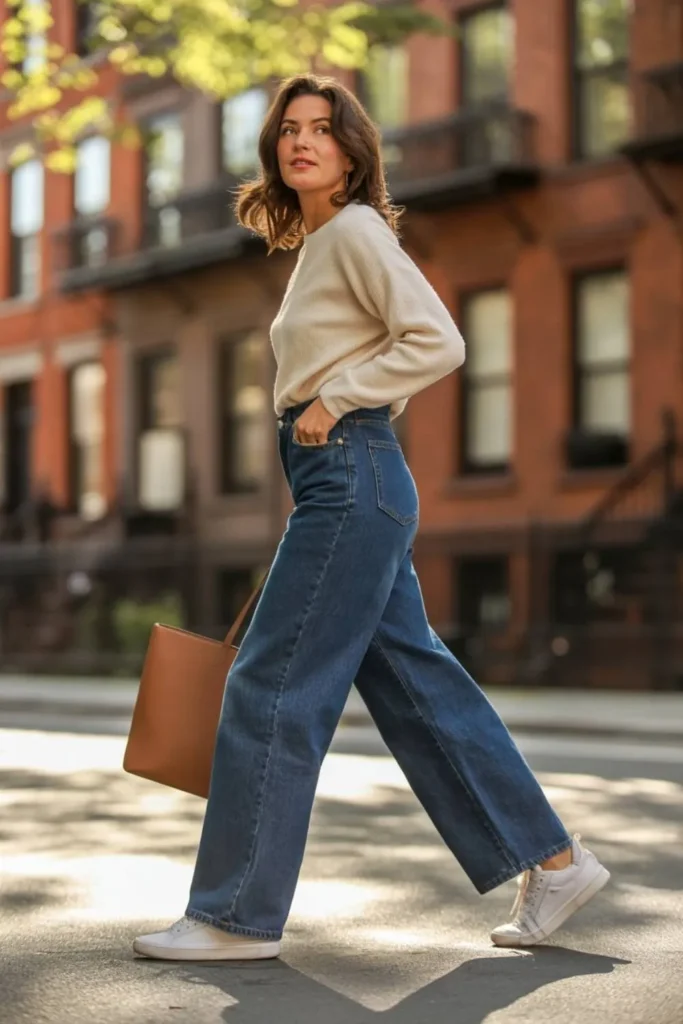 Wide Leg Jeans Outfit Ideas
